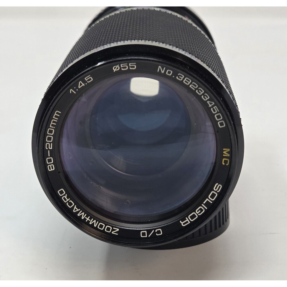 Soligor 80-200mm f/4.5 MC Zoom Macro Lens Minolta MD Mount Manual Focus Japan - Picture 7 of 11